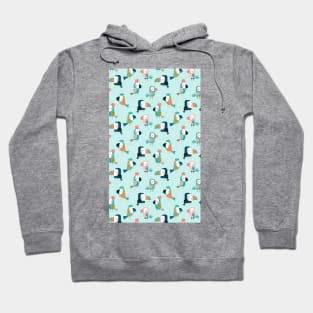 Cute Colorful Beautiful Bird Pattern Artwork Hoodie